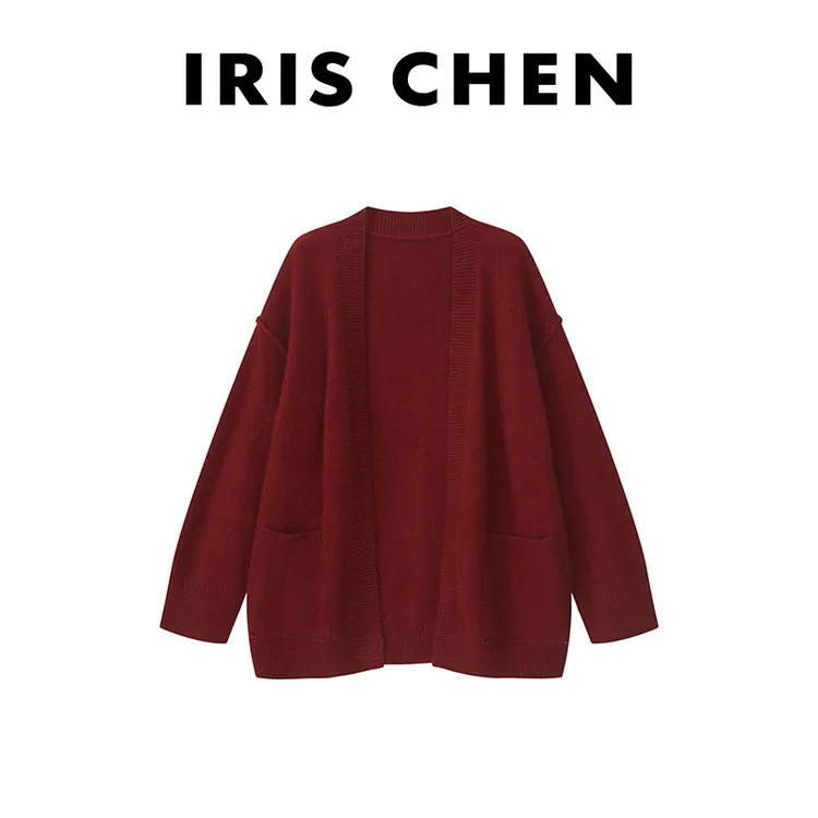 IRIS CHEN 腔调 2025秋冬“藏地牦牛绒460g”绵羊毛针织外套25WT671