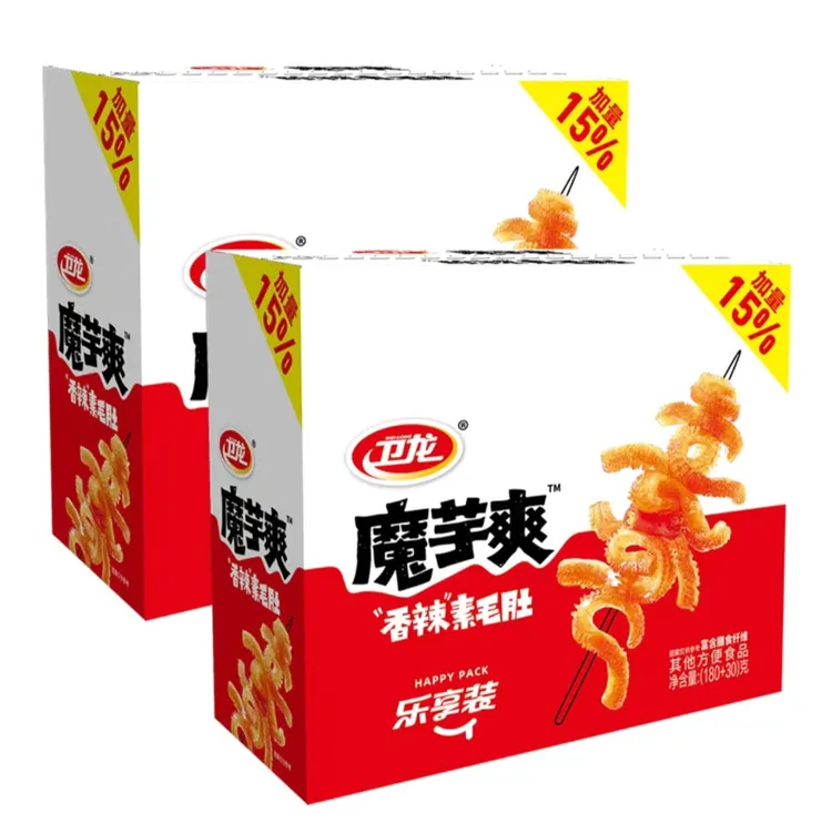 卫龙魔芋爽香辣素毛肚210g/盒*3盒【效期至25年10月26日】