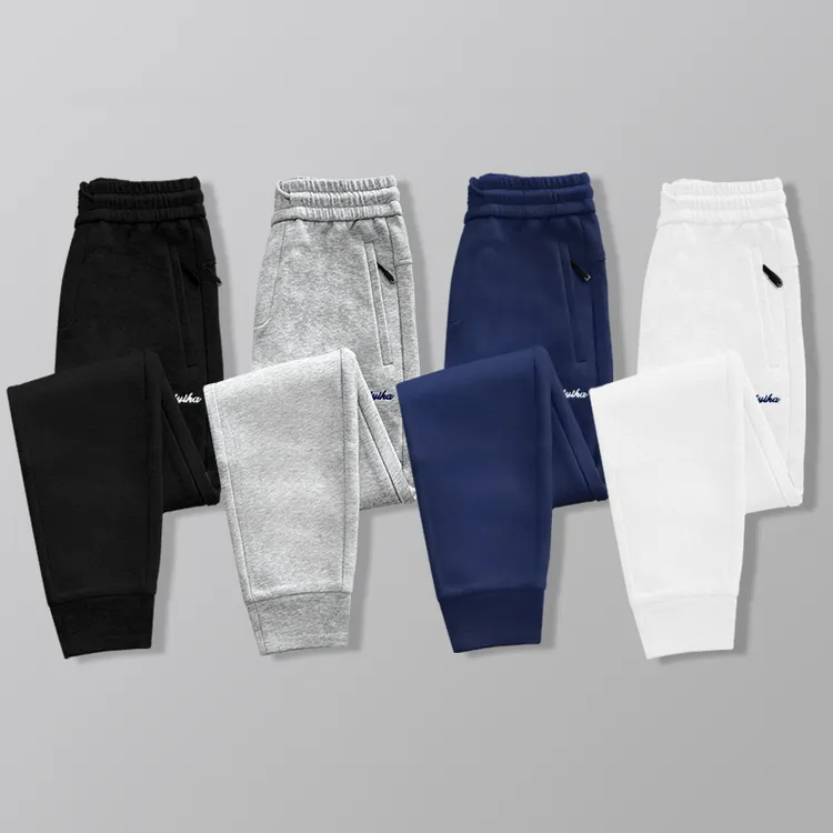 (秋季)刺绣修身休闲运动卫裤