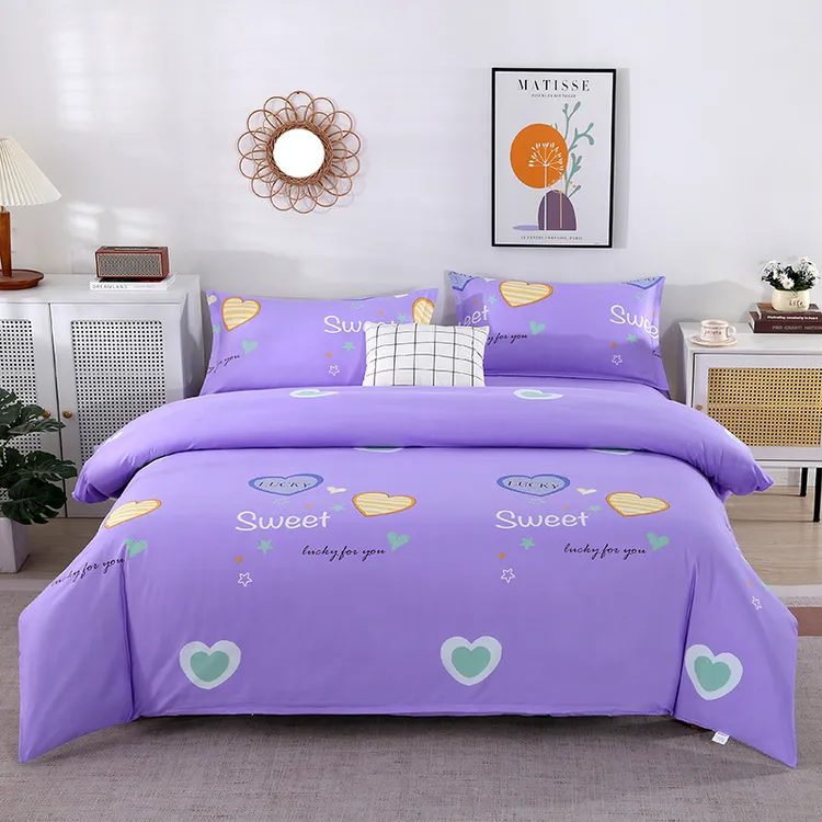 亲肤水洗棉被套学生宿舍单人被套家用家庭双人被套不掉色不起球