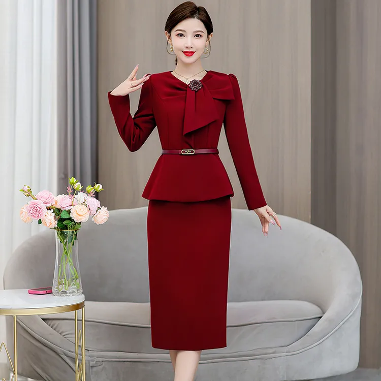 妈妈礼服旗袍连衣裙轻妈妈装礼服2025年春秋冬季新款喜婆婆婚宴装