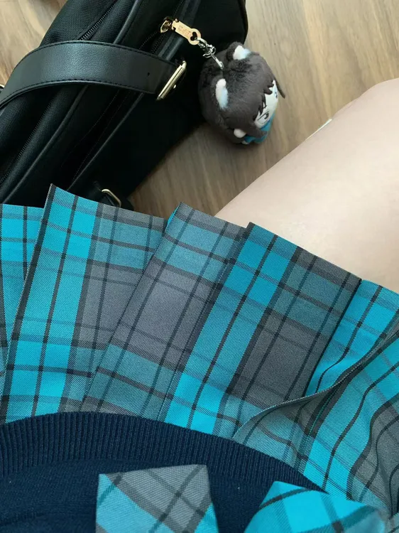 【木】秋冬新品初音色显白学院风校供百搭JK制服格裙半身裙百褶裙
