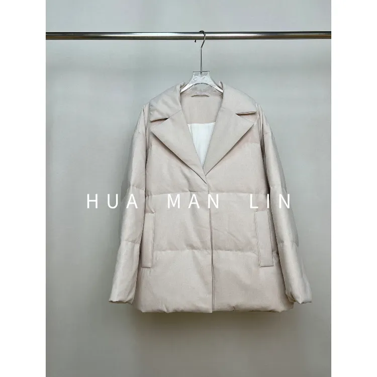 【花满林】翻领正门襟填充物鹅绒羽绒服24162
