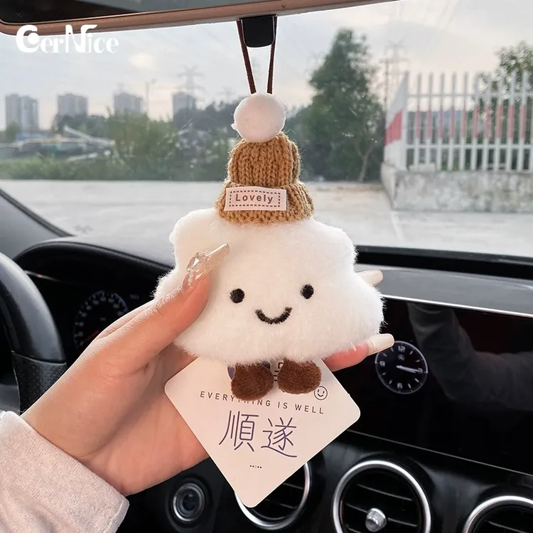 可爱云朵汽车挂件2024新款车饰品装饰车载香片香薰挂饰车载挂件