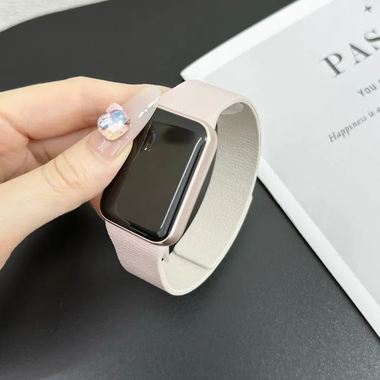 适用小米手环10Pro表带磁吸硅胶荔枝皮运动红米Watch5/6替换腕带