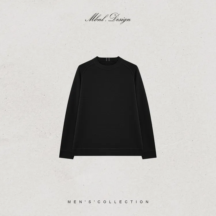 MBNL-F「Poetic」秦磊男装羊毛羊绒定织双层保锁温卫衣LL-SSY1233