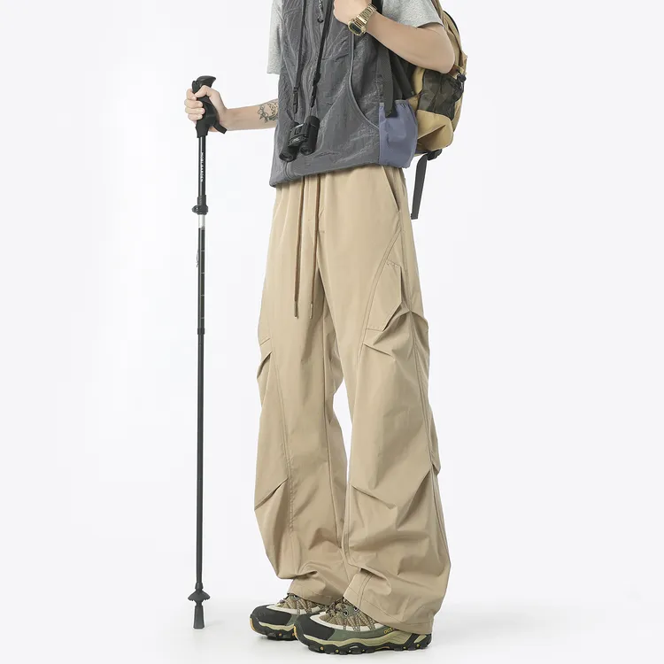 直筒裤休闲裤秋季宽松工装裤时尚秋季日系宽松痞帅慵懒风男装