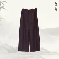 新款休闲高腰宽松显瘦阔腿裤长裤54026