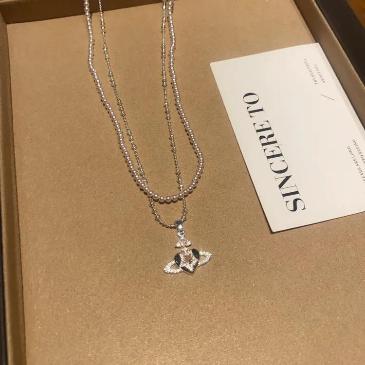 铜锆石项链 曼塔玫瑰施家珠爱心星球粉色项链女精致满锆轻奢项饰