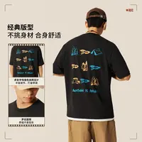 【流光风】李宁运动时尚系列情侣速干凉爽短袖文化衫AHSV365