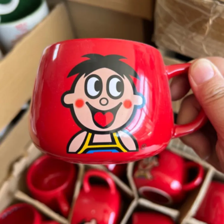 旺旺仔牛奶咖啡杯陶瓷水杯马克杯情侣可爱礼物创意咖啡早餐杯网红