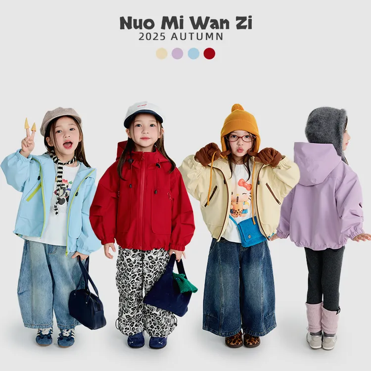 丸子十【S】秋款登山服撞色防水拉链冲锋衣（秋款）WZJ-25555