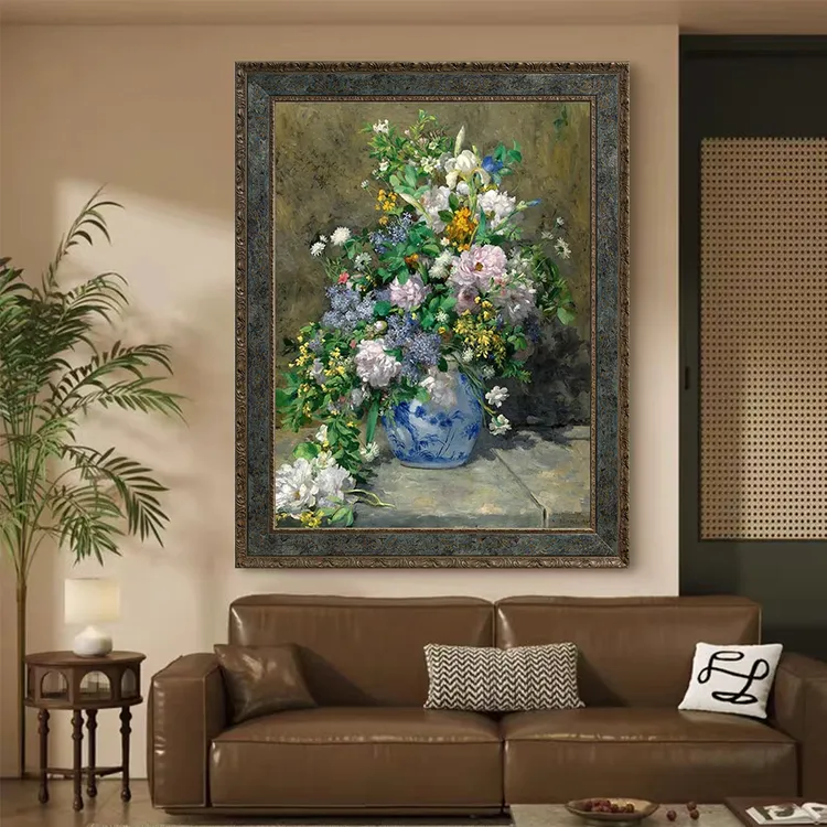 餐厅挂画 春之花束 装饰画客厅玄关入门画油画客厅装饰家居饰品