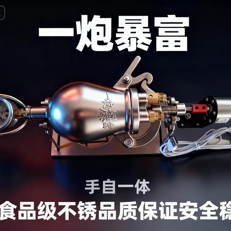 380ML大容量304不锈钢手自一体迷你爆米花家用机自动转锅器