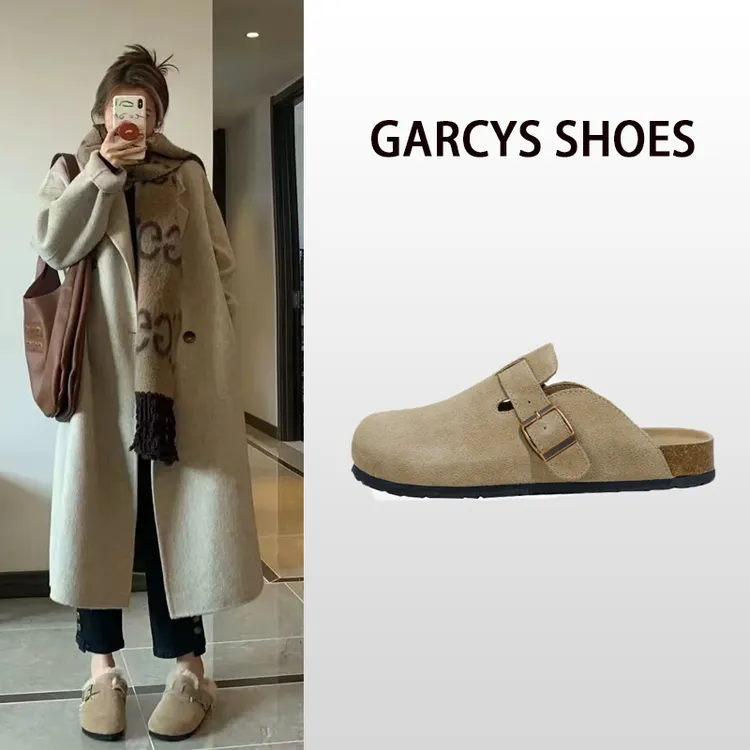 博肯鞋男包头半拖凉拖鞋2024春秋季防滑拖鞋情侣款勃肯鞋女加厚