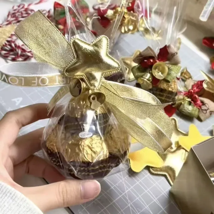 （利灵）手工DIY圣诞节送女朋友糖果手工包装材料包巧克力包装袋