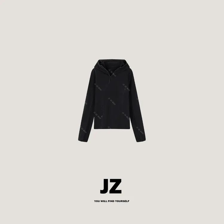 金子/JZ SO MUCH【忍者2.0】导电丝机能感正肩双面摇粒绒指扣帽衫