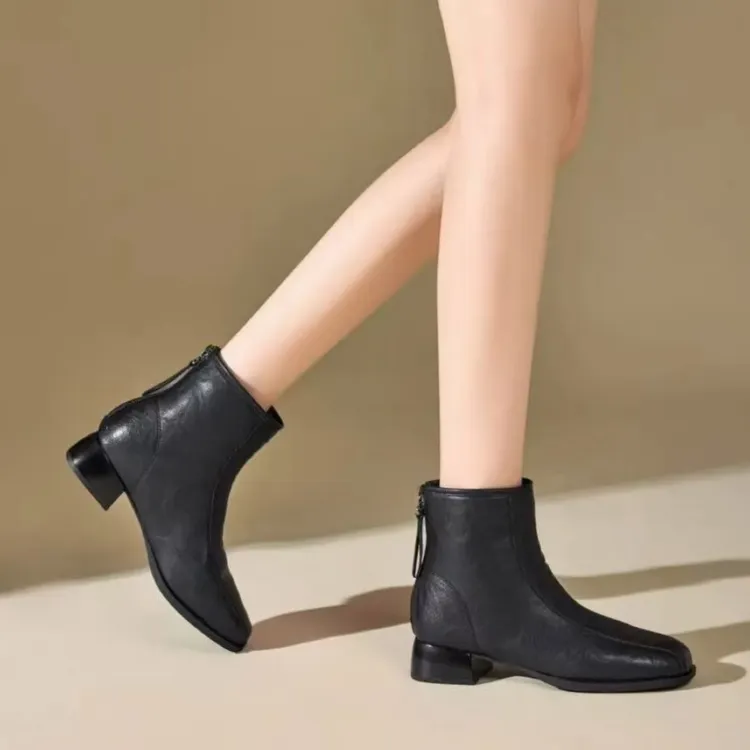 【品牌力荐】秋冬上新百搭时尚保暖舒适高级设计感靴子3115