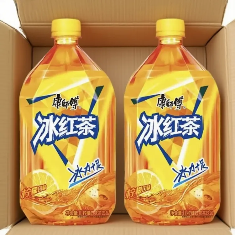 【2大瓶】康师傅冰红茶柠檬味风味果味茶饮料夏季果汁解渴网红饮品