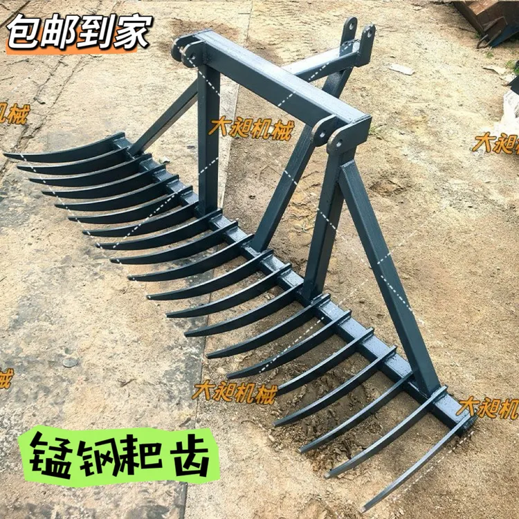 多功能四轮拖拉机带钢板齿搂耙子可搂草搂地膜搂秸秆
