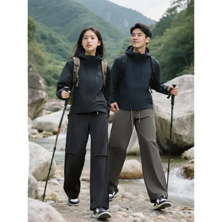 B门店4&9/9！山壳休闲裤」男女款一裤两穿三防御寒加绒工装裤C25047