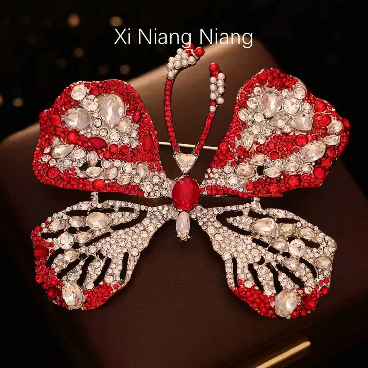 合金仿水晶胸针 澜柒-星蒂设计师款胸针高档品牌经典订单-S5061