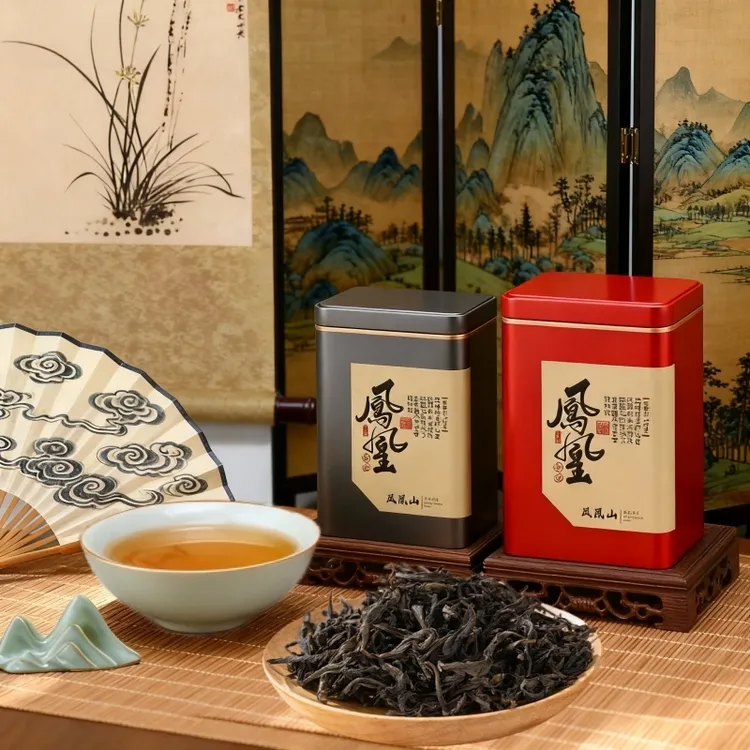 潮州凤凰单丛茶叶蜜兰香鸭屎香潮汕功夫茶单枞蜜韵甜雅醇厚回甘