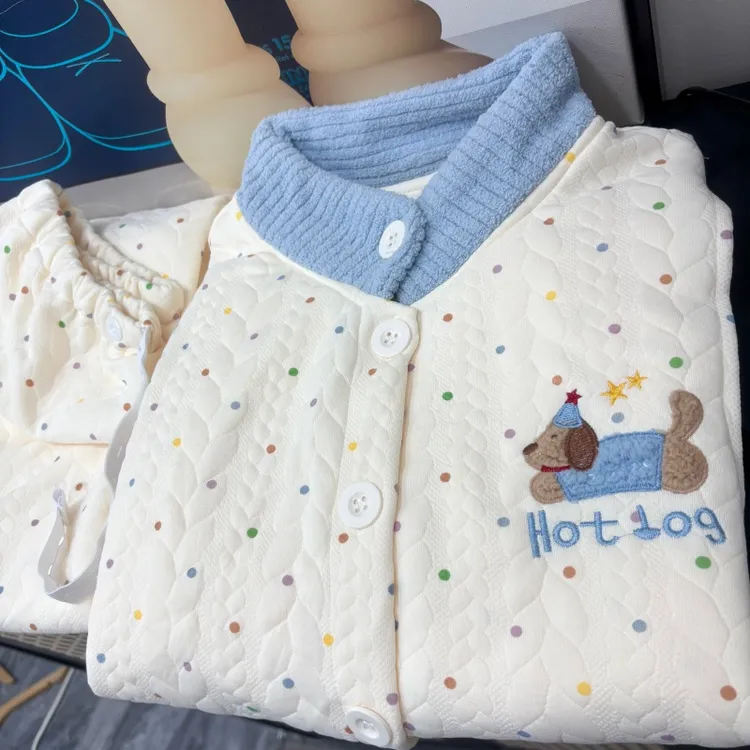 空气棉月子服春秋纯棉产后产妇哺乳喂奶家居服冬季孕妇睡衣