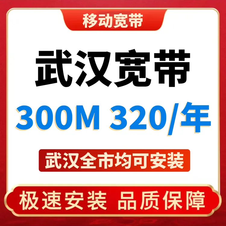 武汉宽带移动宽带办理单宽带纯宽带上门安装租房宽带WiFi办理