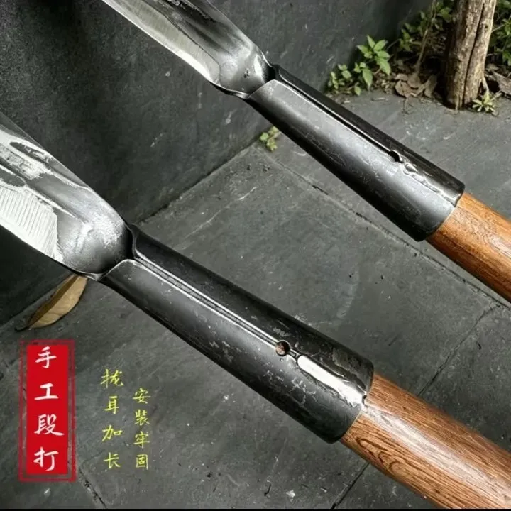【锻打加厚】新款8两重砍草刀全钢弹簧钢锤纹一体镰刀锋利收割镰刀商品图