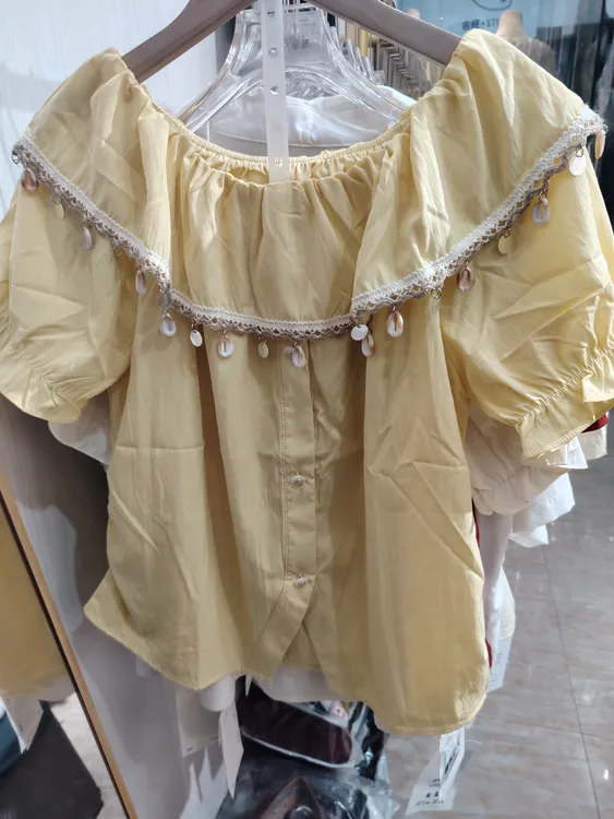 新款收肩显瘦百搭上衣洋气气质沙滩显瘦衬衫+百搭收胯半身裙