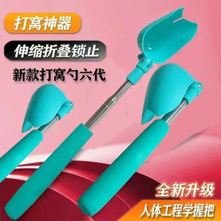 【新款上架】抛饵杆调节打窝器投饵抛饵打窝迷你不锈钢伸缩打窝勺