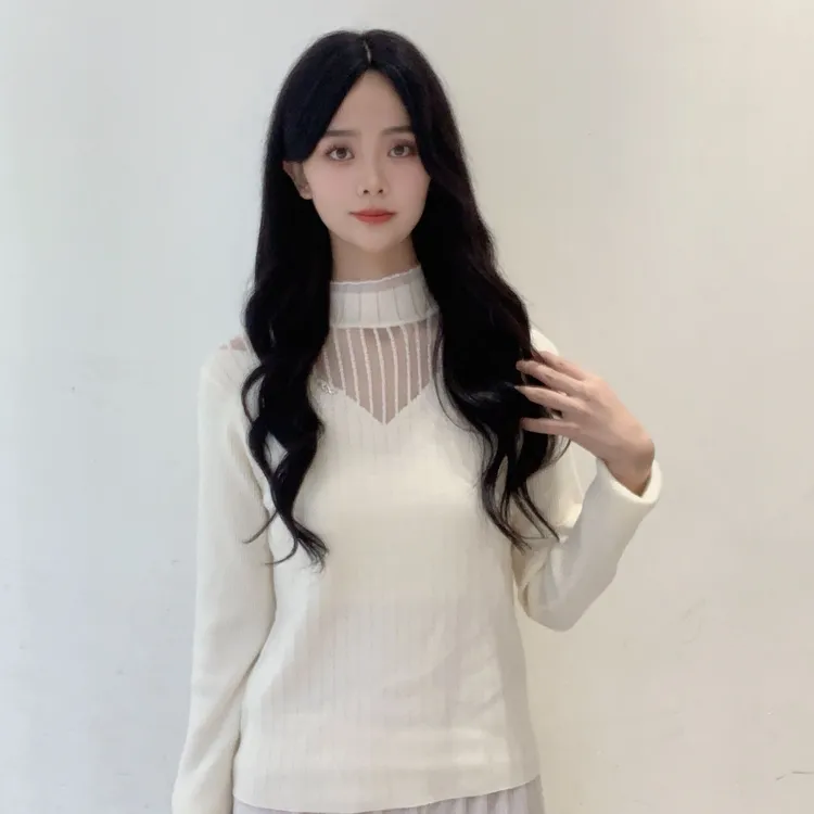 IEF/爱依服2025秋季新款法式设计感成熟通勤气质百搭毛织打底衣