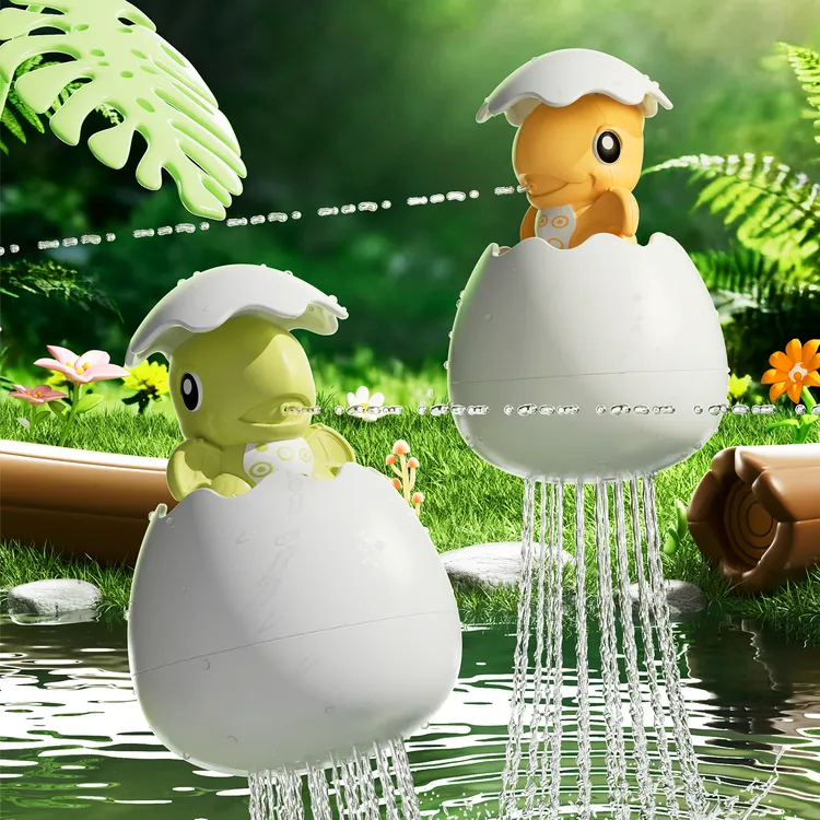 米多多母婴 婴儿洗澡玩具喷水蛋儿童洗澡玩具恐龙蛋萌鸡玩水玩具