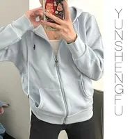 YUNSHENGFU*【R95】十二色小马拉链开衫连帽开衫外套