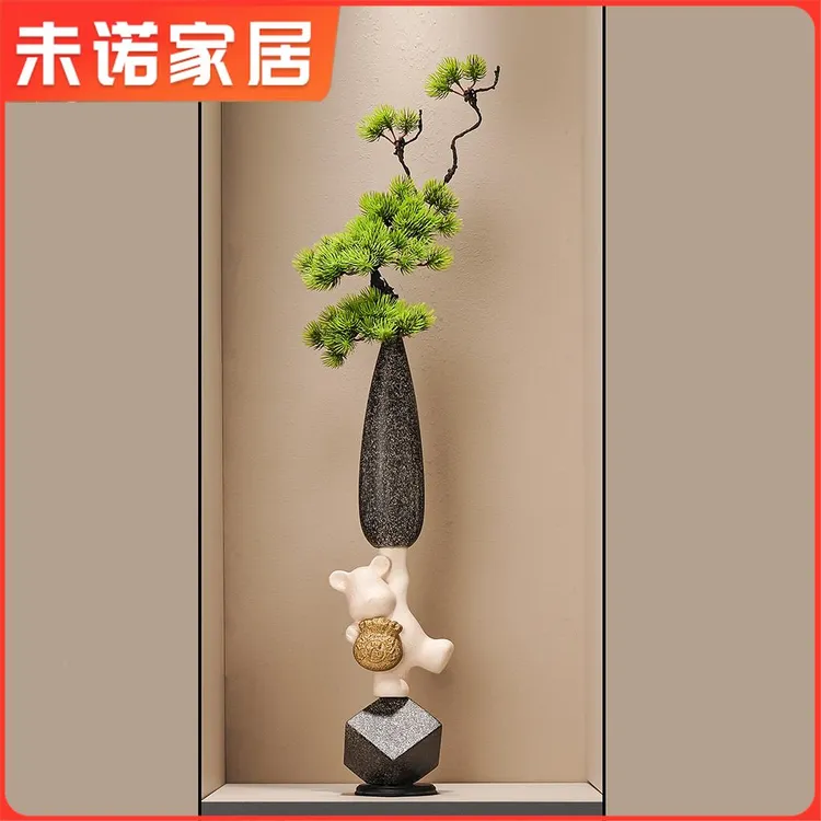 一举转运细长花瓶摆件客厅入户玄关酒柜装饰乔迁新居礼品开业礼物