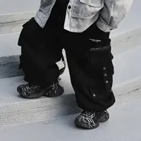 【现货】Jimmy妈童装 潮酷男孩 冬季加绒加厚重工多口袋束脚工装裤