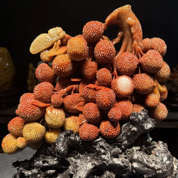 寿山石山水田黄印章印摆件貔貅手把件石雕工艺品入门玄关奇石山水