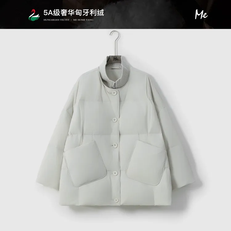 ME【泡泡屋】匈牙利进口95白鹅绒服御寒保暖中长款羽绒服MESA4939