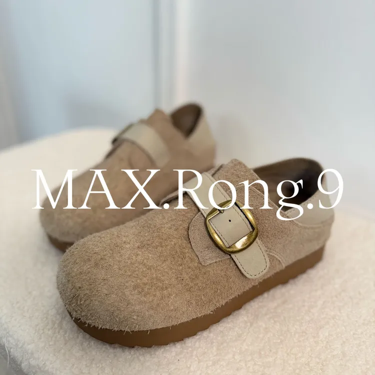 勃肯鞋女 一脚蹬牛皮面料