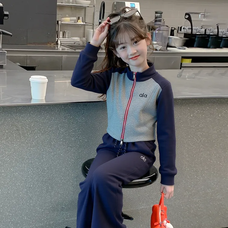 女童装秋季套装2025新款春秋装女孩洋气开衫外套休闲时髦儿童运动