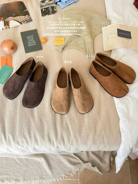 鑫燃KIKI 复古松弛感一脚蹬分趾单鞋 M108-9 MDG