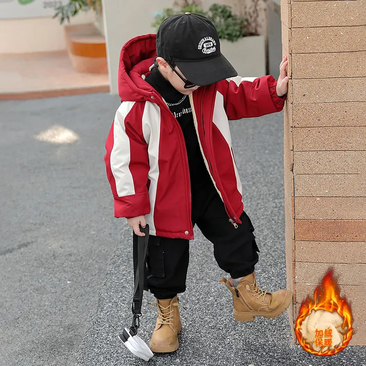 男童秋冬2025爆款男童冬季外套男孩儿童童装宝宝加绒加厚秋冬款