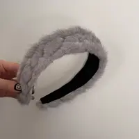 少女风复古皮质休闲风女百搭发箍复古风韩版日韩秋冬