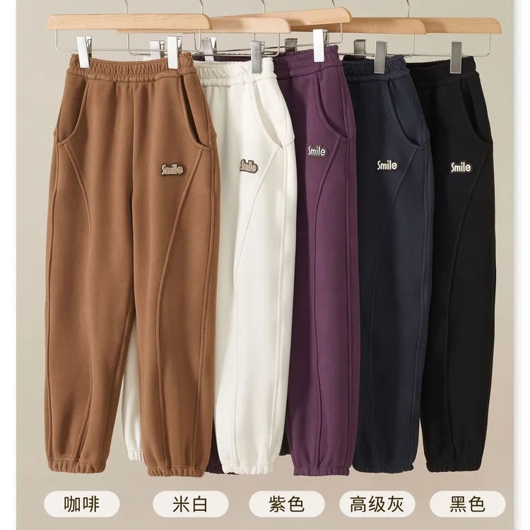 特【7级防风+540g巨厚】加绒加厚！秒保暖雪花绒童装裤子 H4522 F455