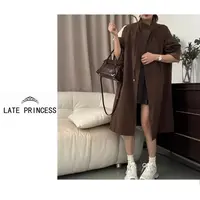 LATE PRINCESS【云裳】2025秋季新款港风宽松显瘦中长款风衣女
