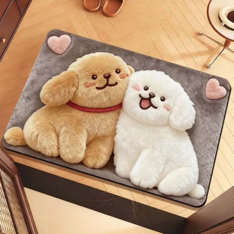 硅藻泥地垫防滑脚垫强吸水厕所门口洗手间吸水防滑垫速干卫生间垫