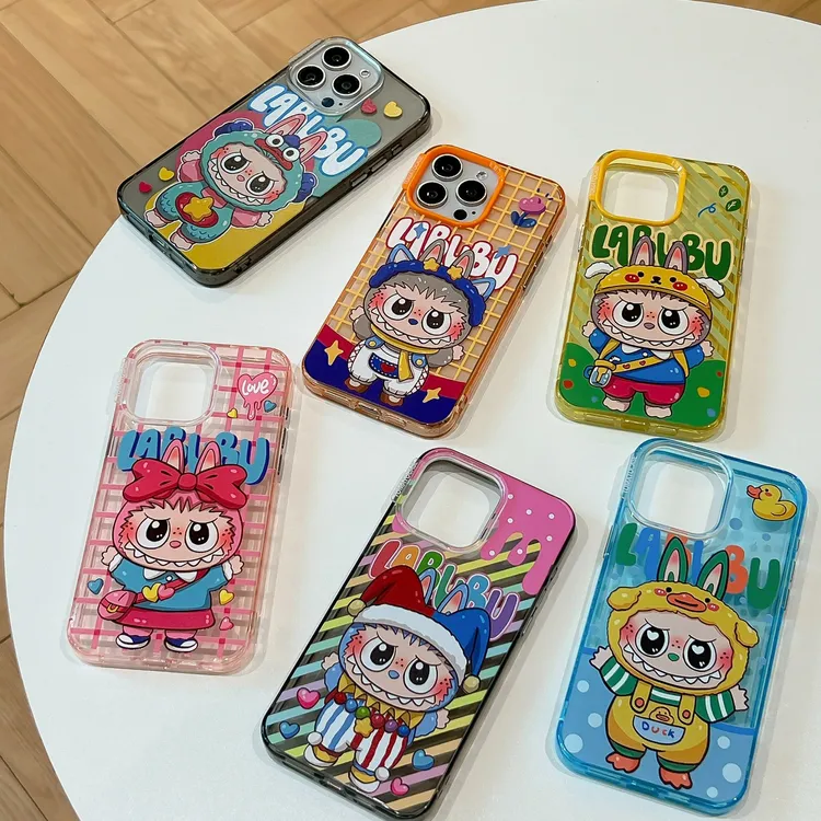 卡通拉布布适用iPhone16Pro可爱苹果15/14软壳15Promax创意保护套