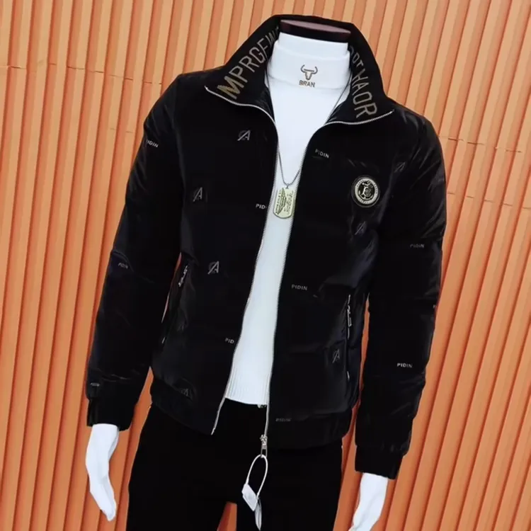 冬新款帅气免洗轻薄羽绒棉服男修身高级感潮牌痞帅百搭男羽绒外套