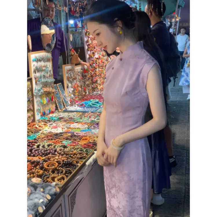 凌儿小姐【婉禾】少女气质旗袍新中式日常旗袍单层